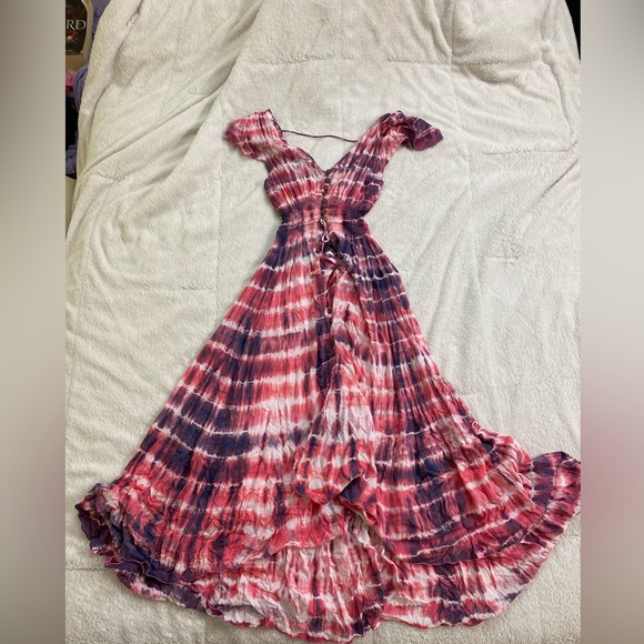 NWT Tieare Hawaii New Moon Tie Dye Maxi Dress - Picture 7 of 15